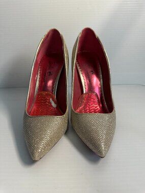BARBIE Gold Sparkle Heels